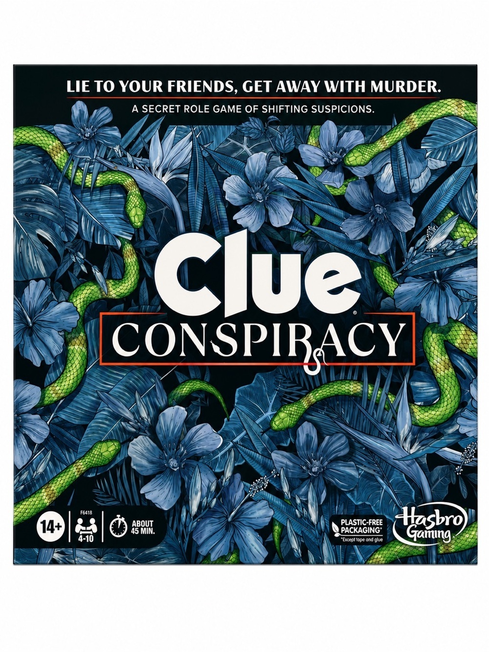 Hasbro Clue Conspiracy Board Game – Blue & Green Box Art